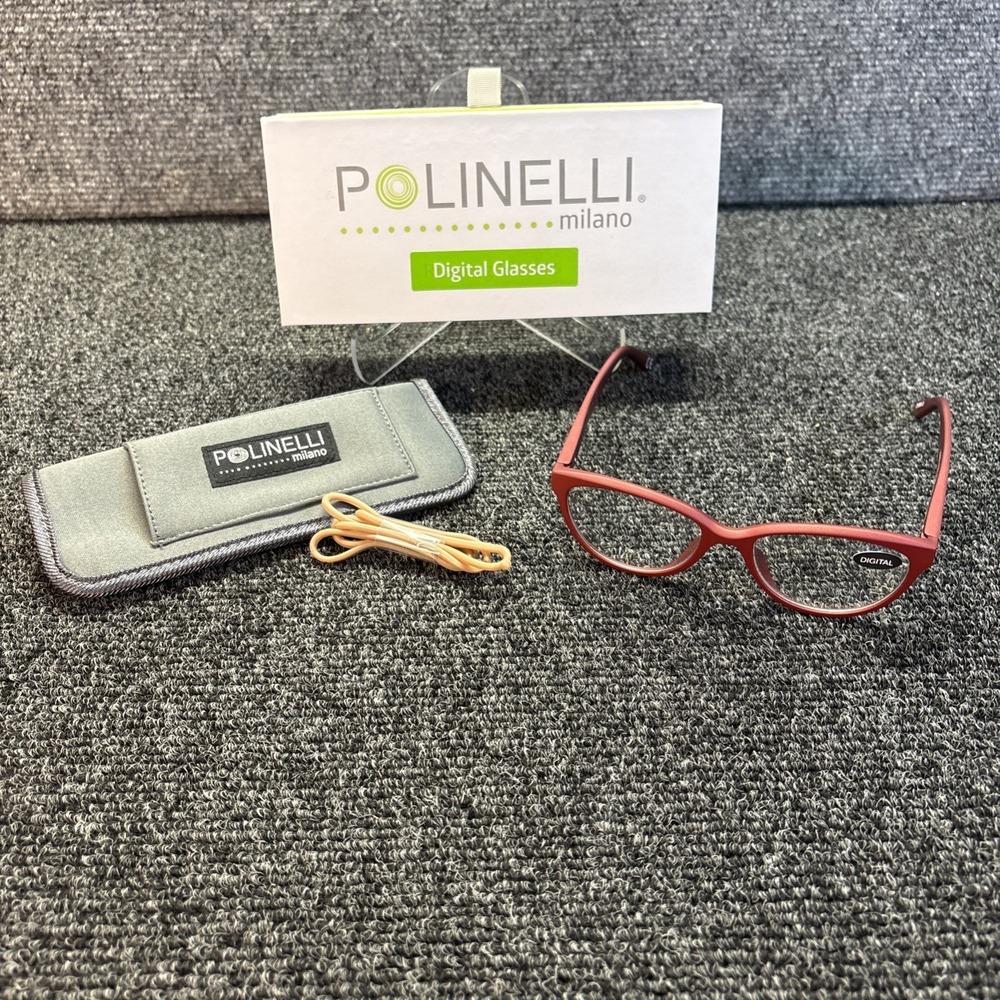 Polinelli® MILANO Quality Premium Digital Glasses - Piano Red‎